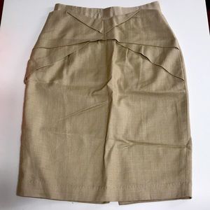 Tan Pencil Skirt